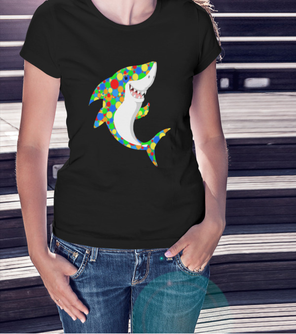 Polka Dot Shark Celebration For International Dot Day T-Shirt