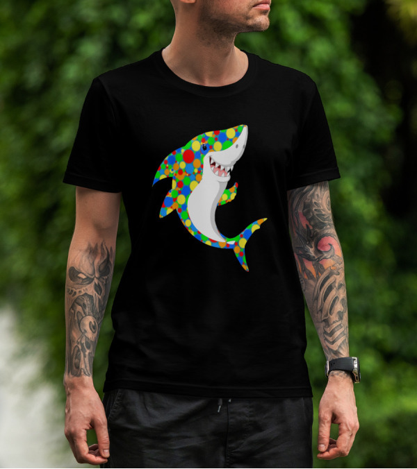 Polka Dot Shark Celebration For International Dot Day T-Shirt