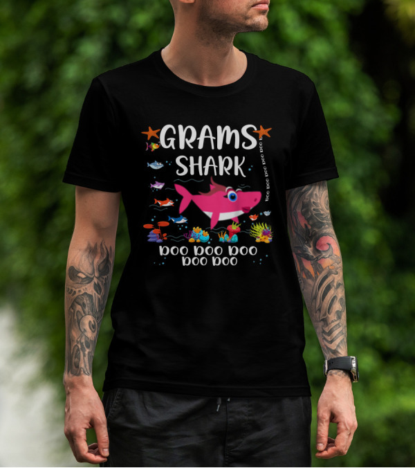 Grams Shark Doo Doo Doo Doo Matching Family Shark T-Shirt
