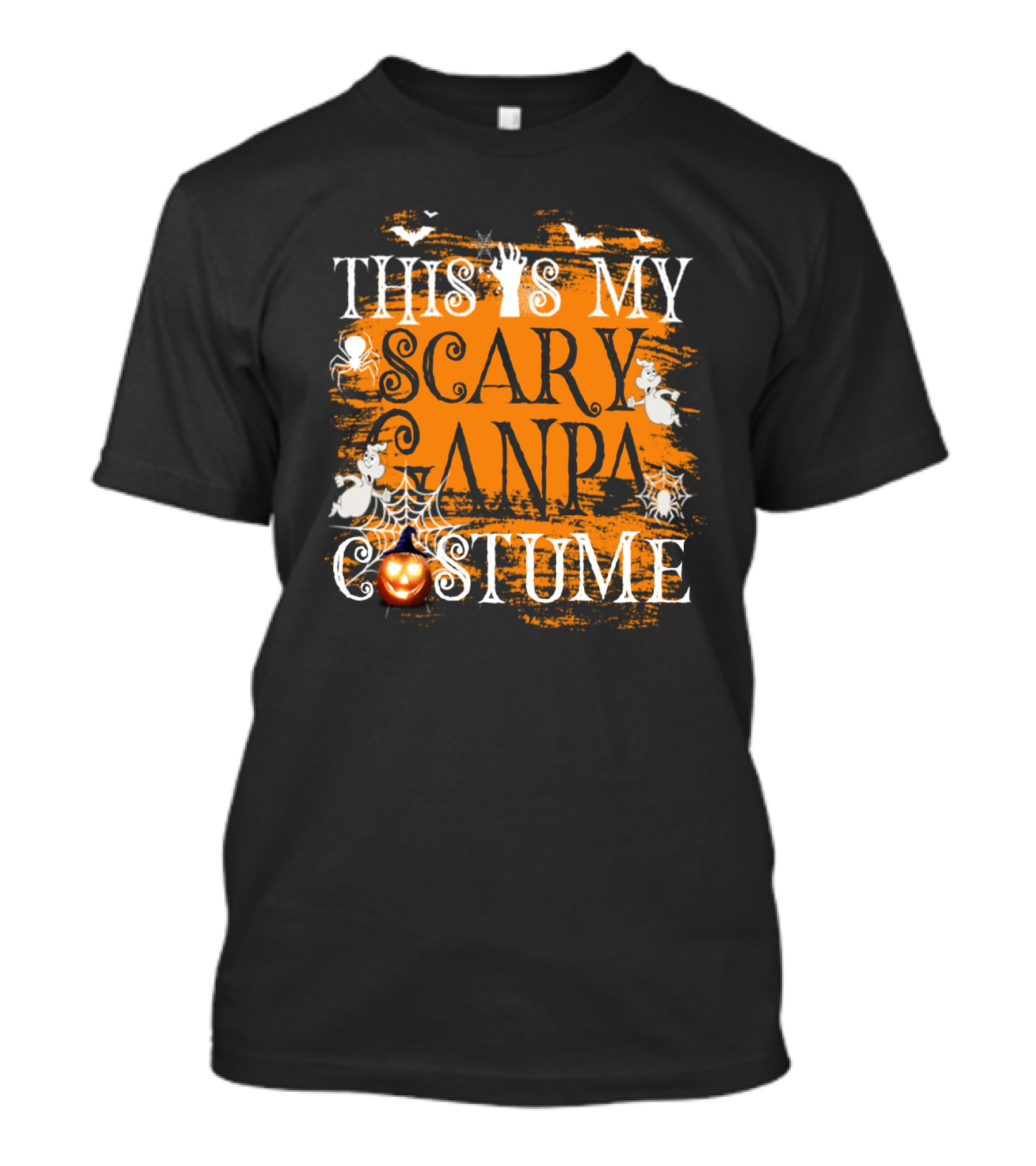 This Is My Scary Ganpa Costume Halloween Ghosts And Pumpkin T-Shirt