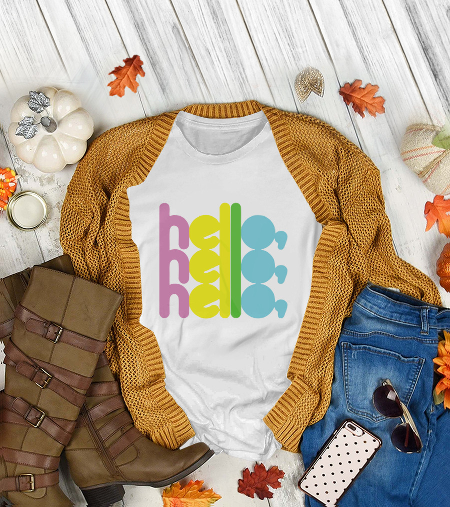 deafheaven hello colorful pastel text T-Shirt