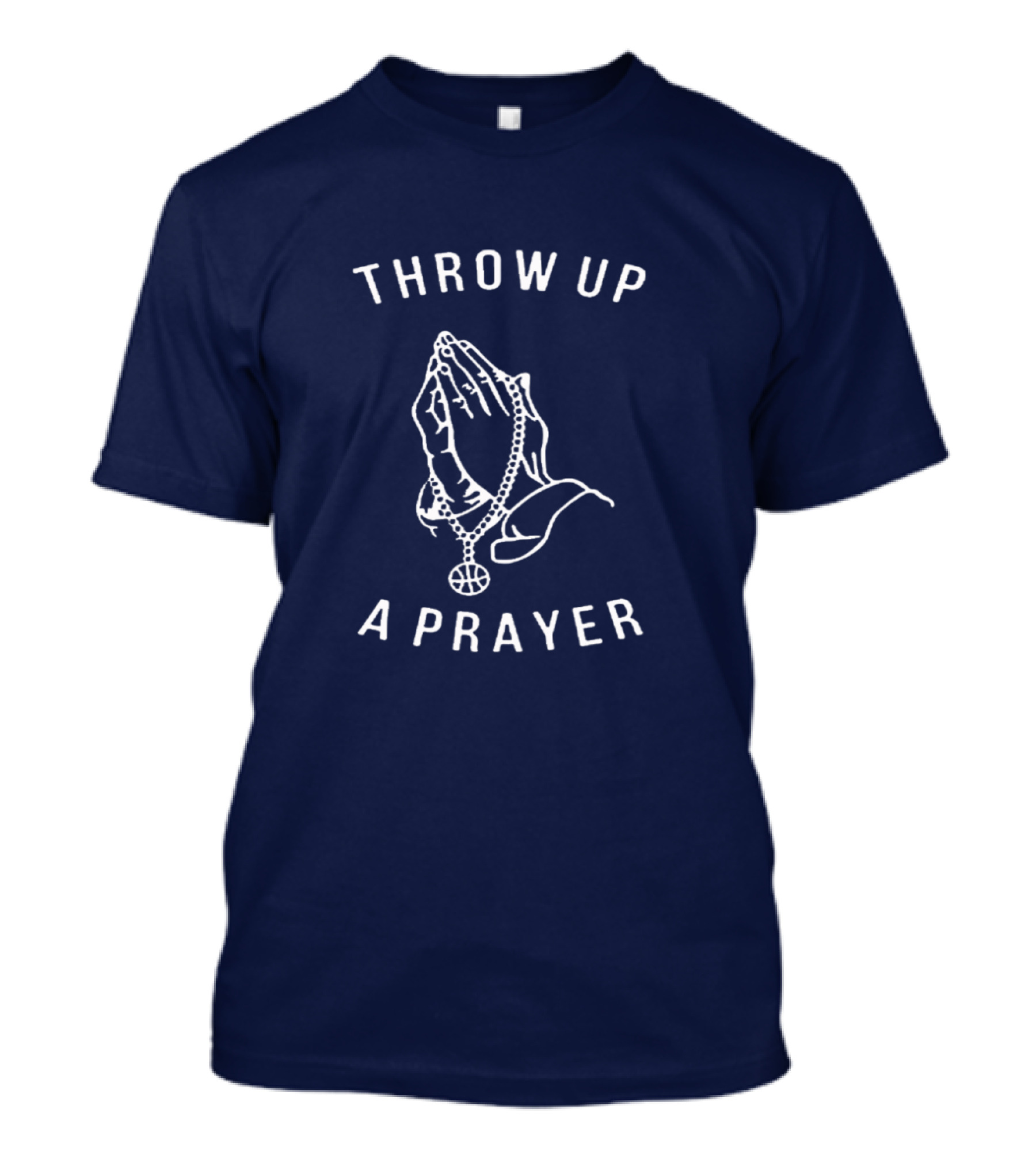 Throw Up A Prayer Hands And Basketball Pendant T-Shirt