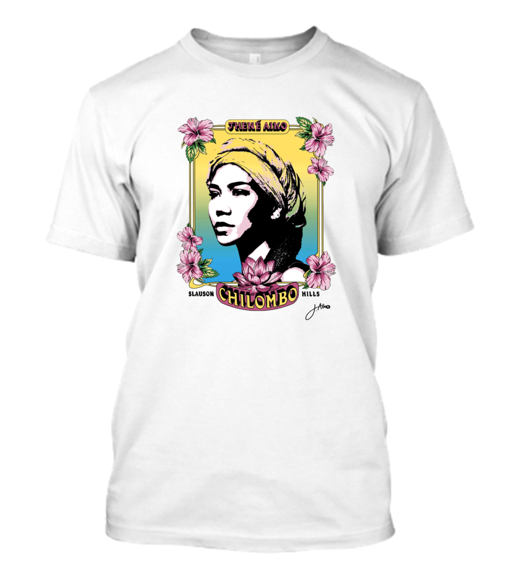 Jhené Aiko Chilombo Slauson Hills Floral T-Shirt