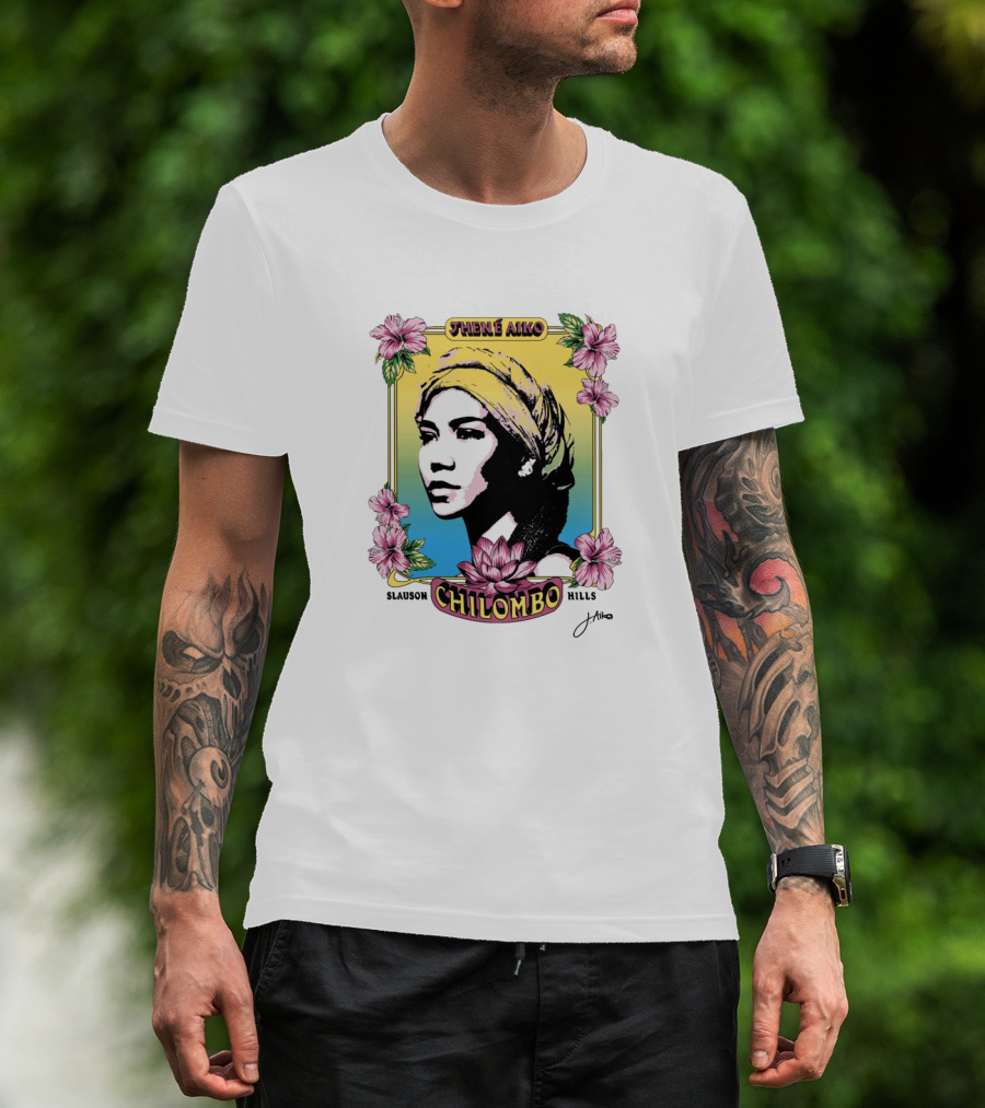 Jhené Aiko Chilombo Slauson Hills Floral T-Shirt
