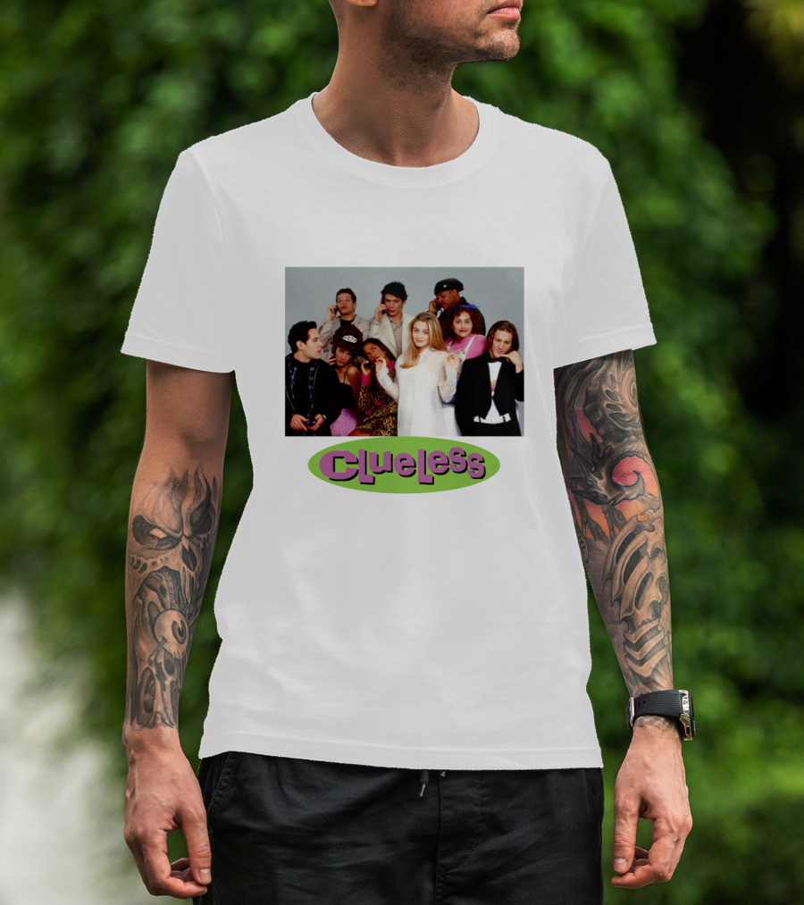 Clueless Cast Group Photo Paul Rudd Iconic 90s Movie Scene T-Shirt