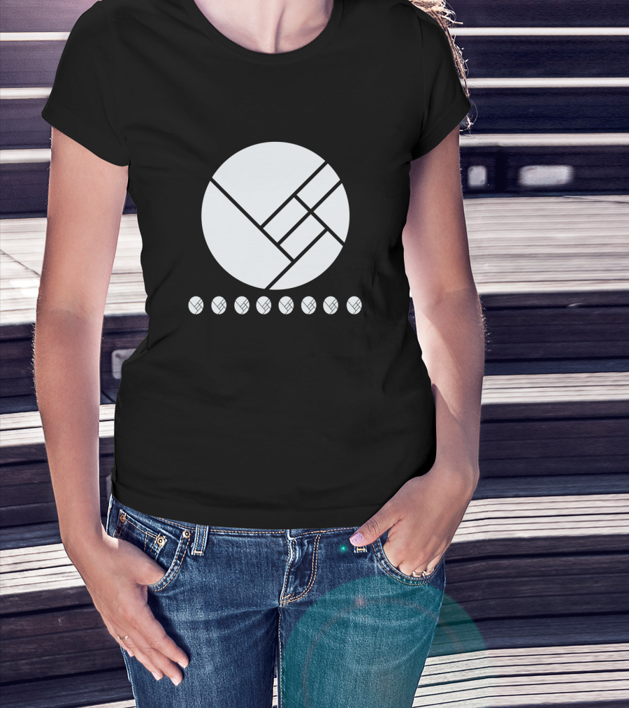 Herobust Geometric Circle And Seven Small Circles Symbol Merchandise T-Shirt