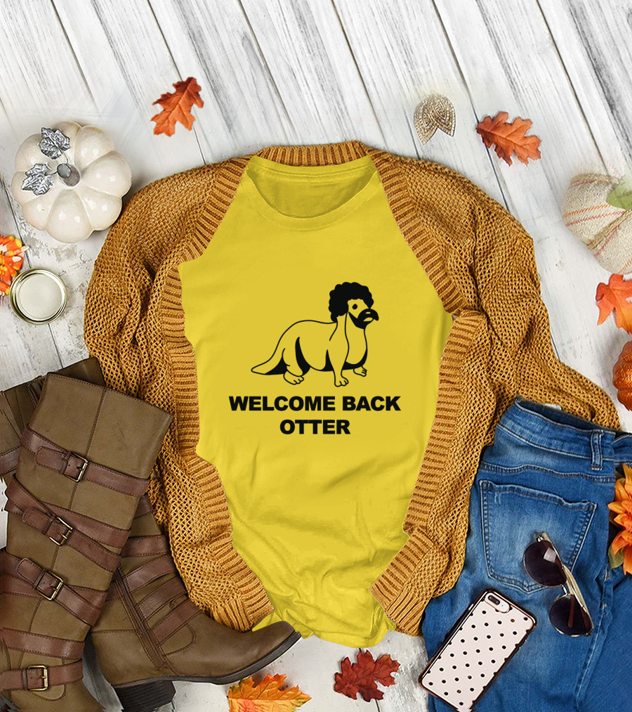 Welcome Back Otter Dinosaur Afro T-Shirt