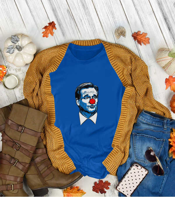Goodell Clown Parody NFL Commissioner Red Nose Iconic Satire T-Shirt