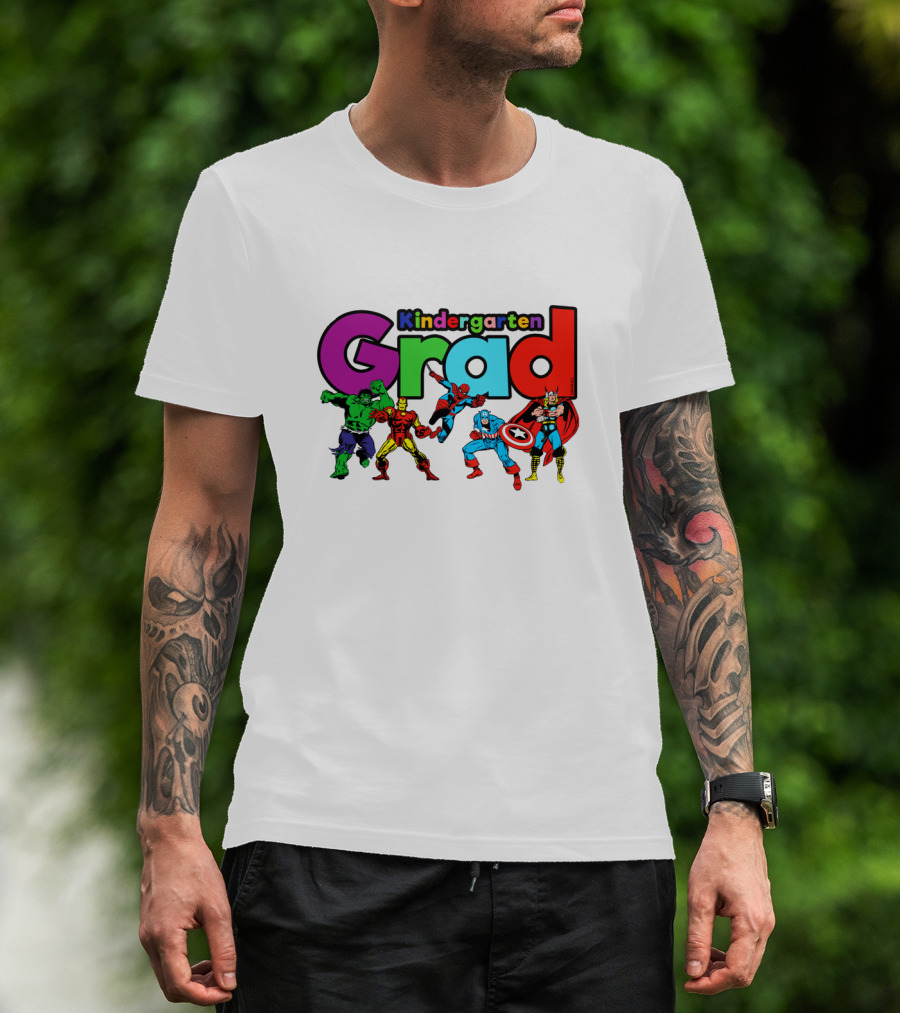 Kindergarten Grad Superhero T-Shirt