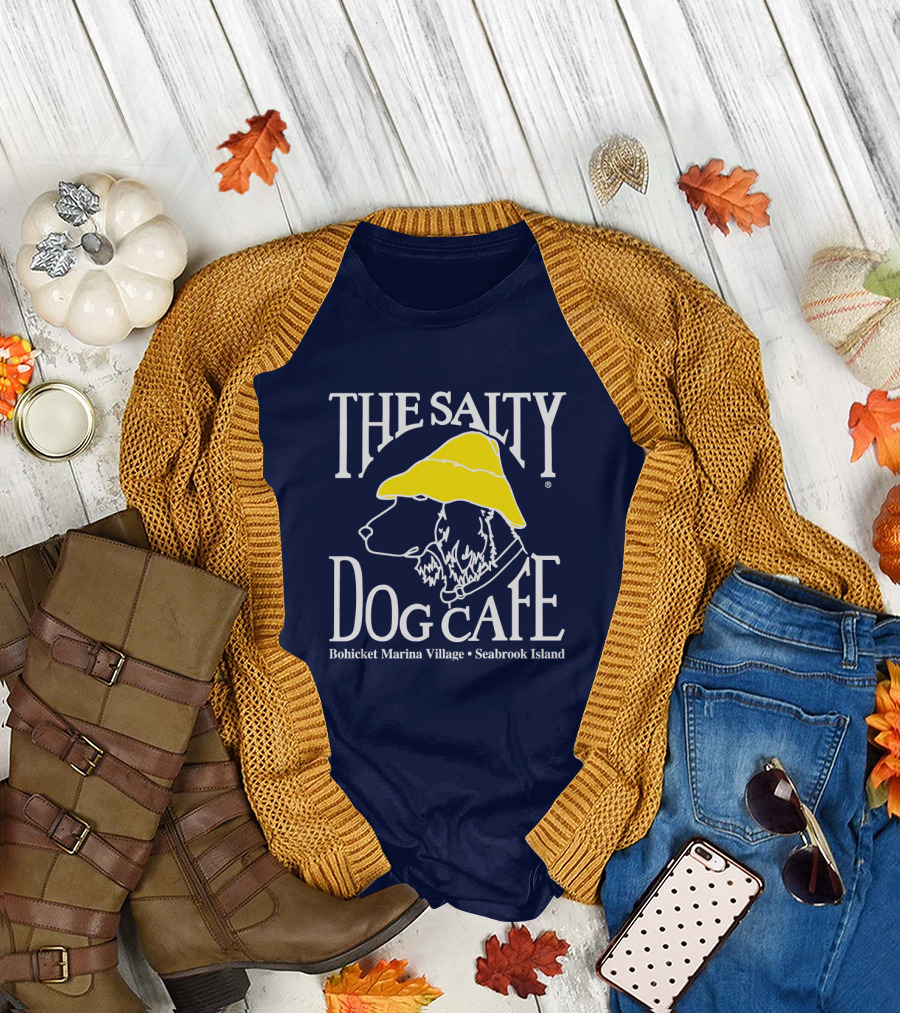 The Salty Dog Café Bohicket Marina Village Seabrook Island T-Shirt