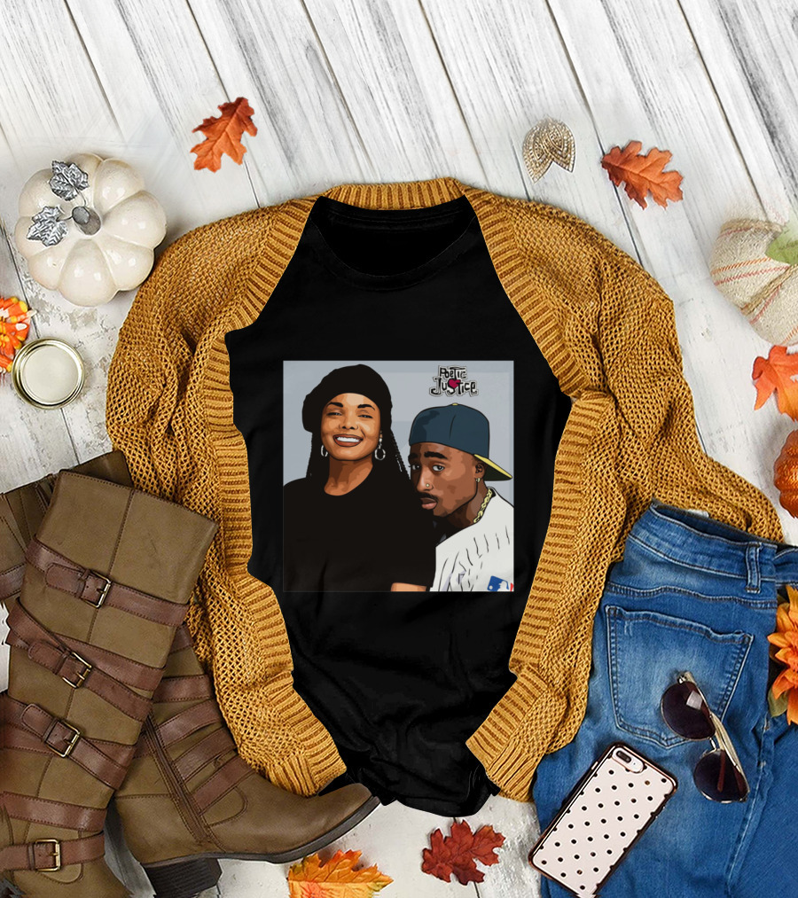 Poetic Justice Janet Jackson Tupac Shakur Baseball Cap MLB T-Shirt