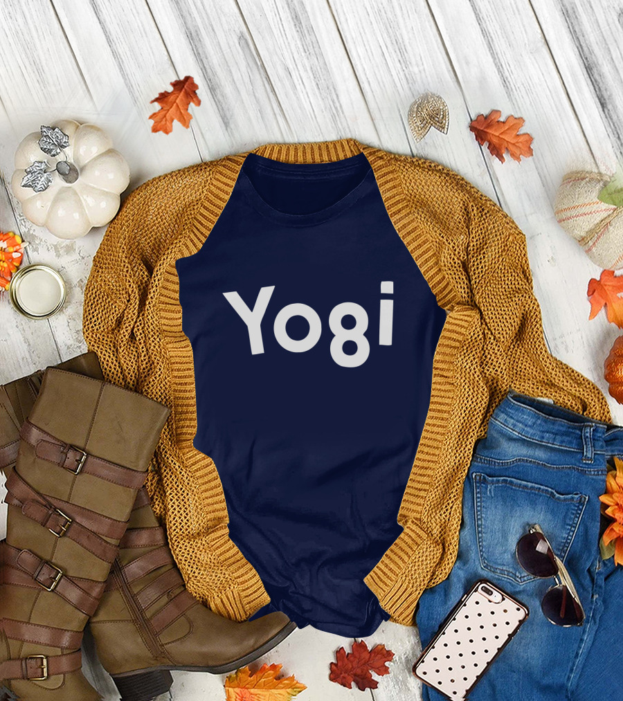 Yogi Bear Cartoon Lettering Bold Playful T-Shirt