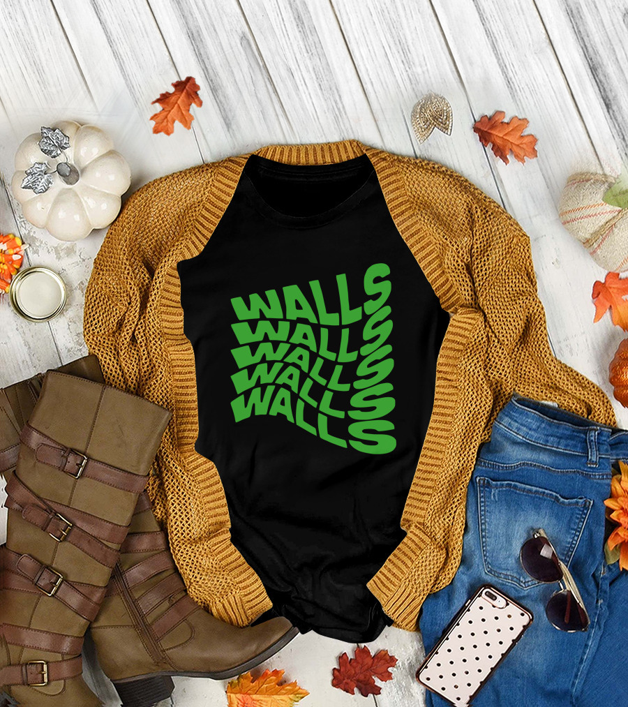 Louis Tomlinson Walls Text Green T-Shirt