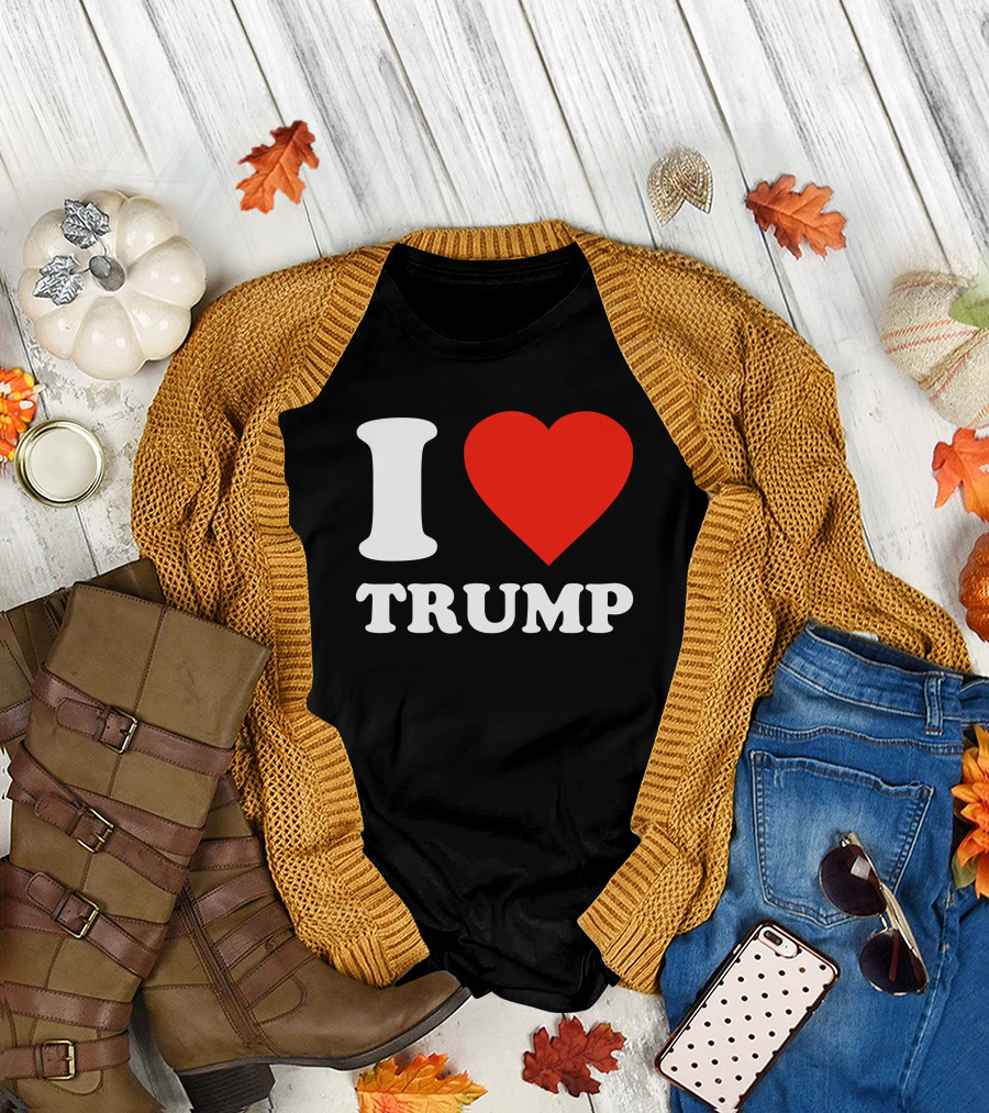 I Love Trump Heart T-Shirt