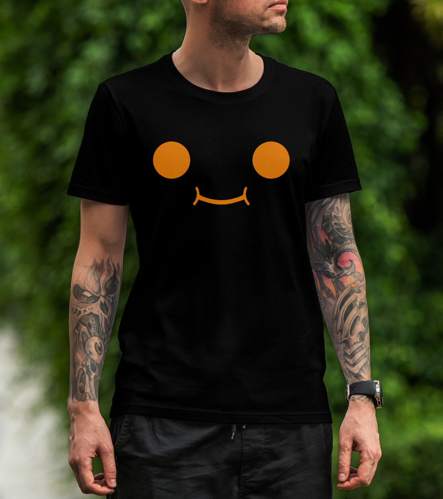 Fundy Smiley Face Minimalist Black-Shirt T-Shirt