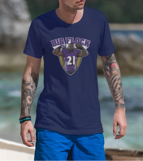 Mark Ingram Big Flock Number 21 Football T-Shirt