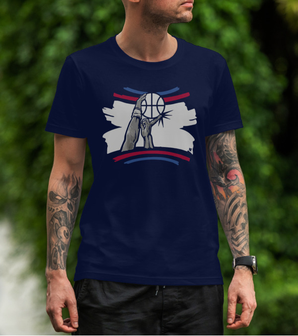 The Finger Block Basketball Iconic Defense Move T-Shirt
