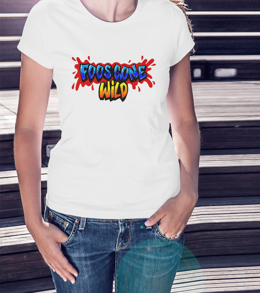 Foos Gone Wild Colorful Graffiti T-Shirt