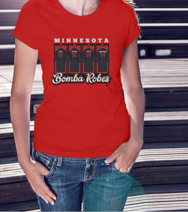 Minnesota Bomba Robes Cruz Buxton Kepler Donaldson Baseball T-Shirt