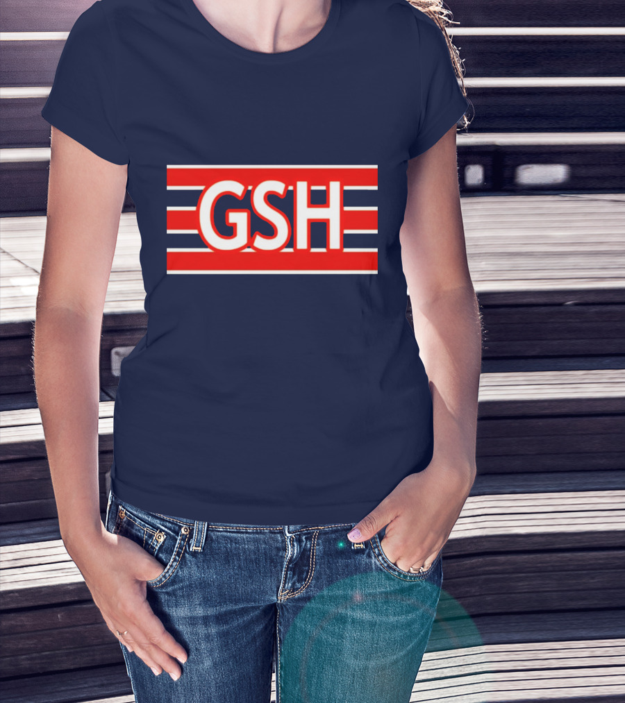 GSH Chicago Bears Stripe Emblem T-Shirt