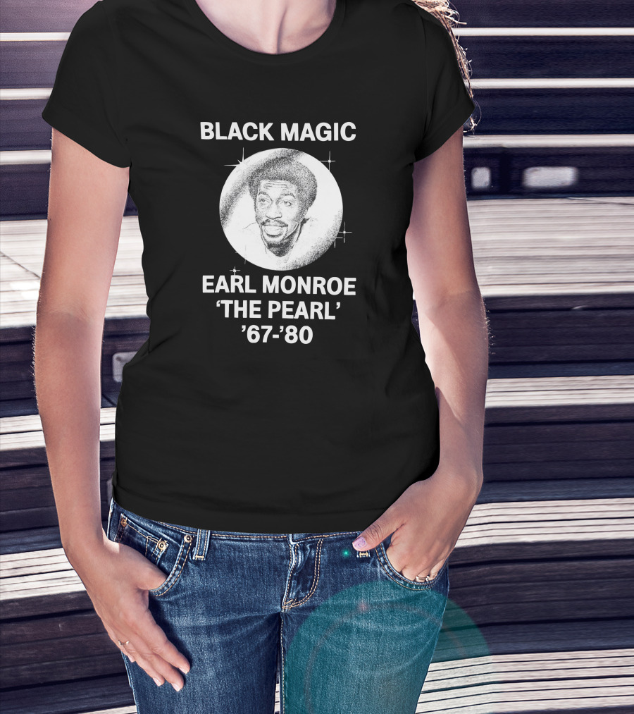 Black Magic Earl Monroe 'The Pearl' '67-'80 T-Shirt