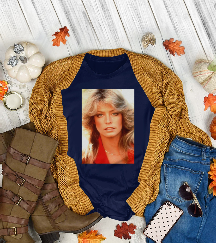 Farrah Fawcett Iconic Red 1970s T-Shirt