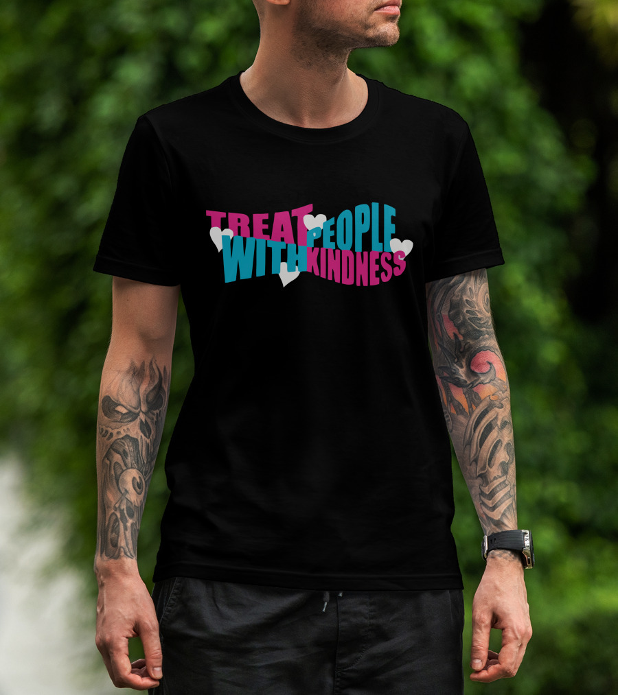 HStyles Treat People With Kindness Hearts T-Shirt