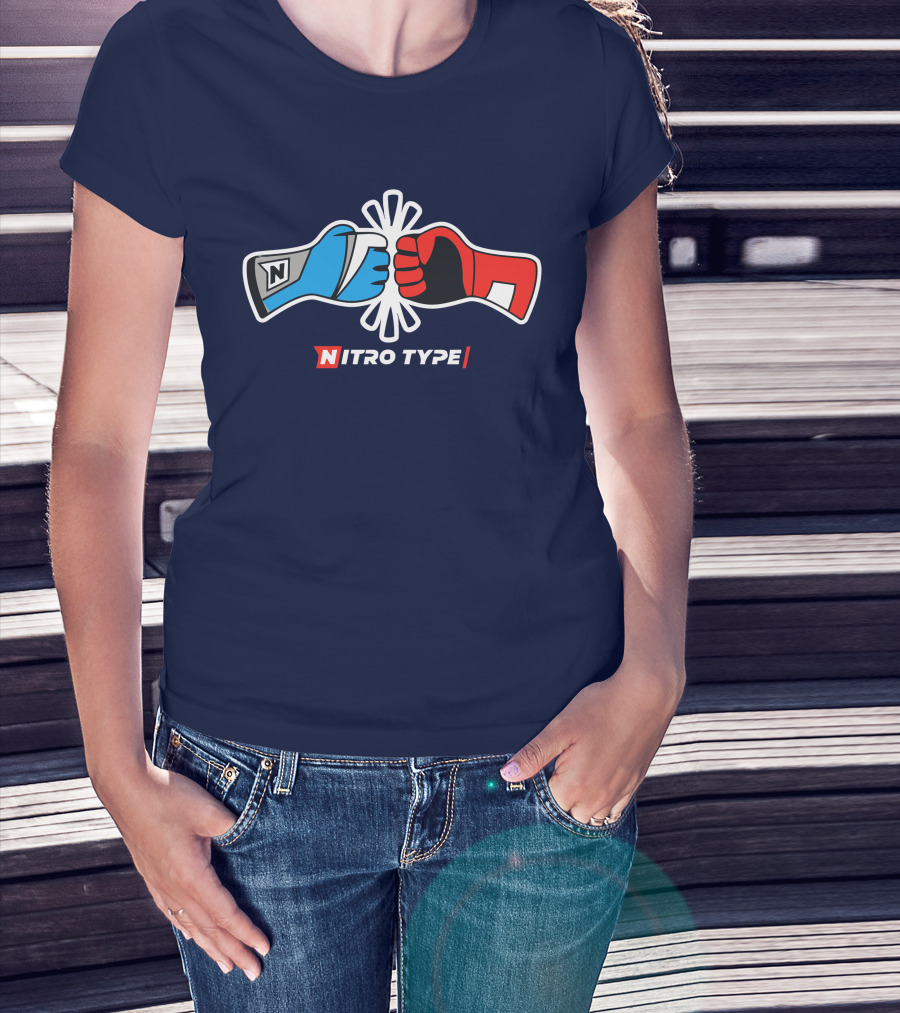 NITRO TYPE Fist Bump Racing Gloves T-Shirt