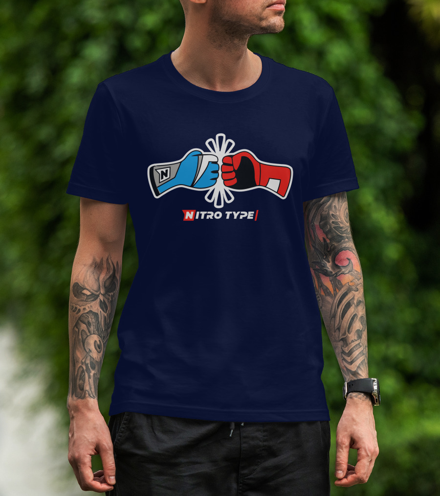 NITRO TYPE Fist Bump Racing Gloves T-Shirt
