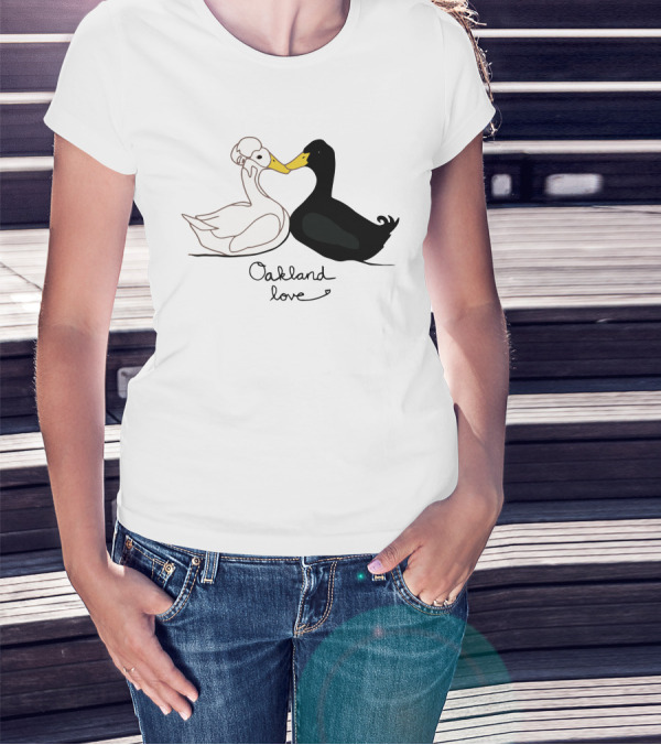 Oakland Love Cutest Duck Couple T-Shirt