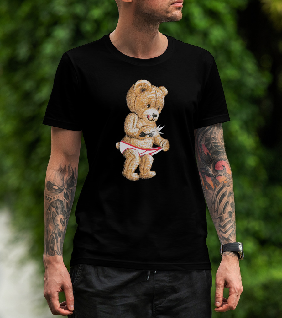 Teddy Bear Selfie Flash T-Shirt