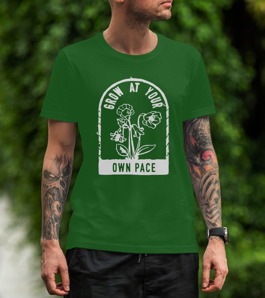 Grow At Your Own Pace Botanical Archway T-Shirt
