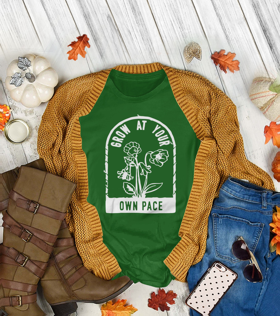 Grow at Your Own Pace Botanical Archway T-Shirt