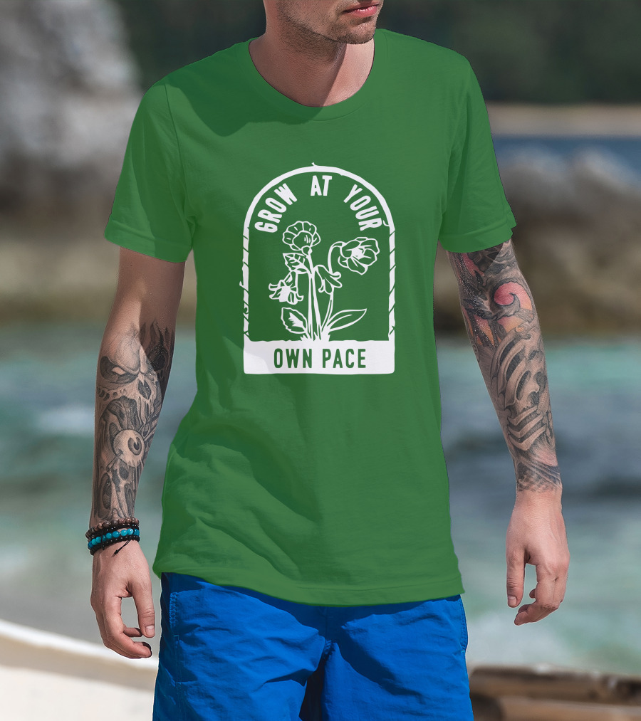 Grow At Your Own Pace Botanical Archway T-Shirt