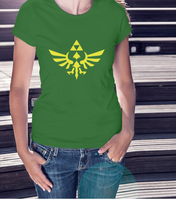 The Legend Of Zelda Hylian Crest Isohel Green T-Shirt