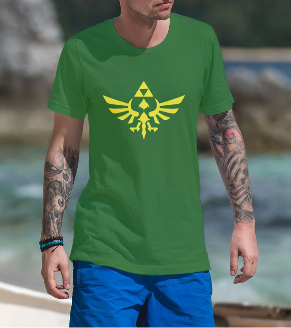 The Legend Of Zelda Hylian Crest Isohel Green T-Shirt