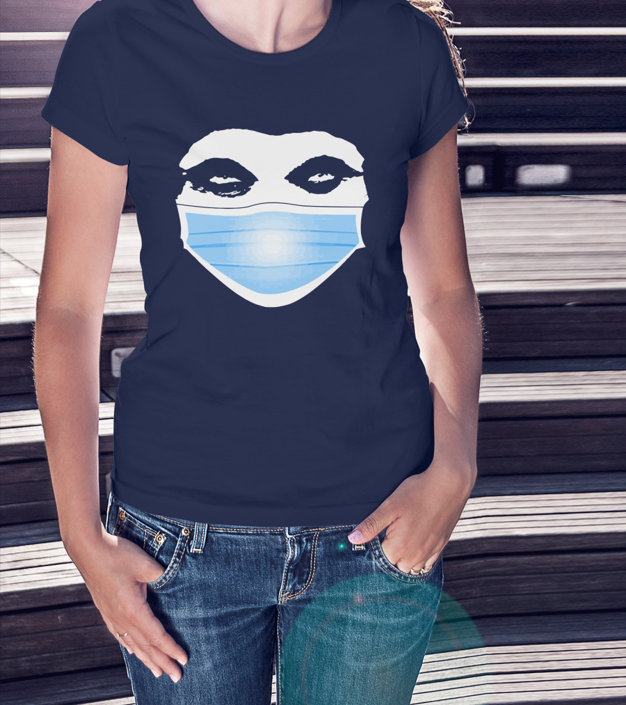 Gutfeld Store Blue Masked Face T-Shirt