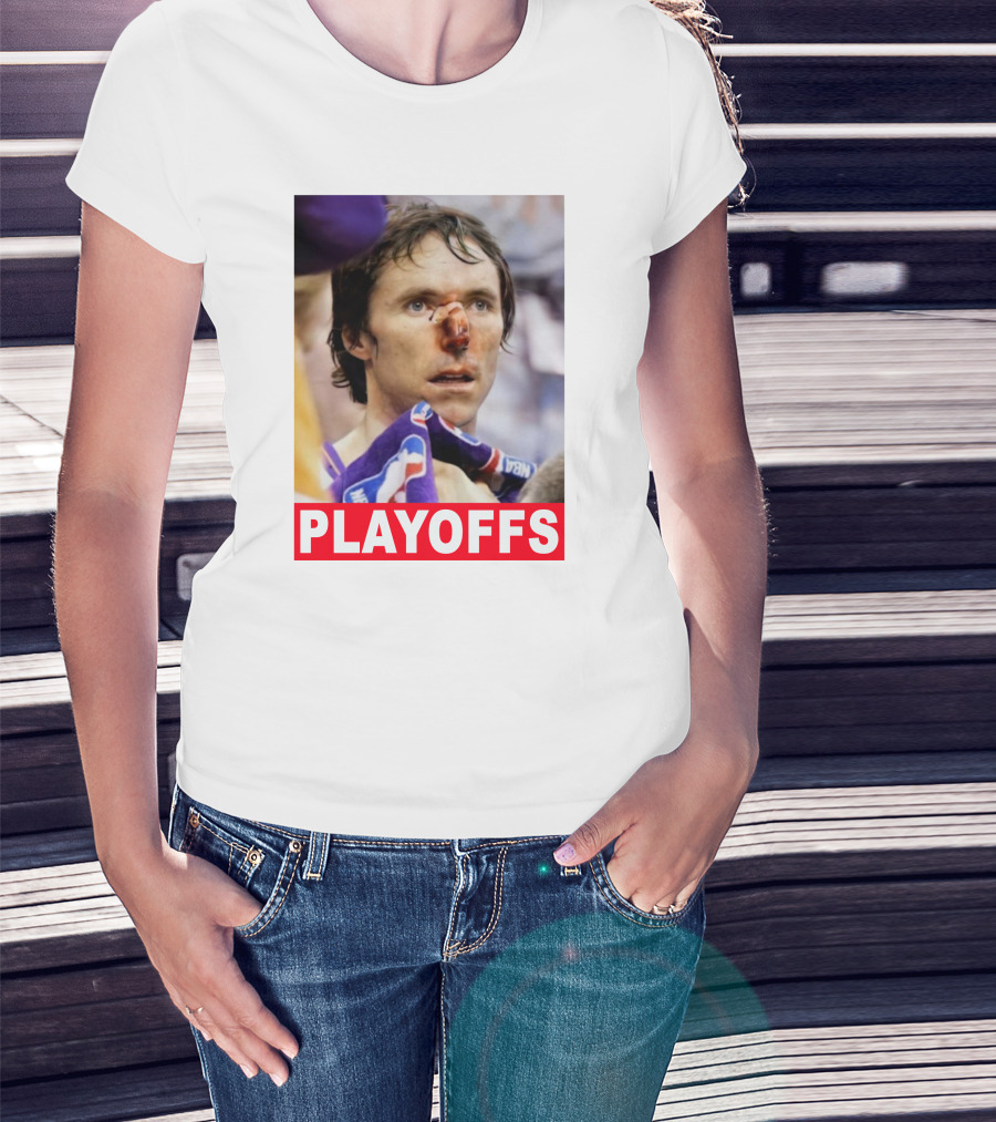 Steve Nash Playoffs Broken Nose T-Shirt