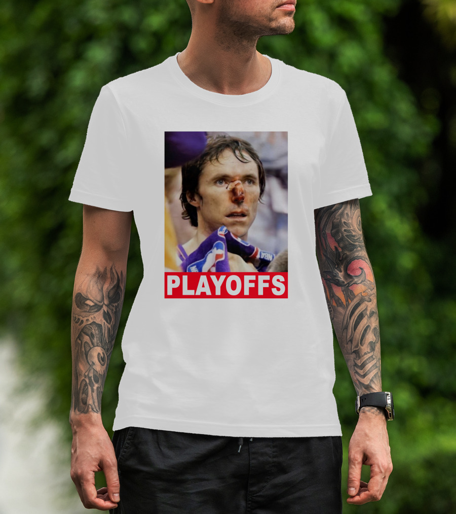 Steve Nash Playoffs Broken Nose T-Shirt