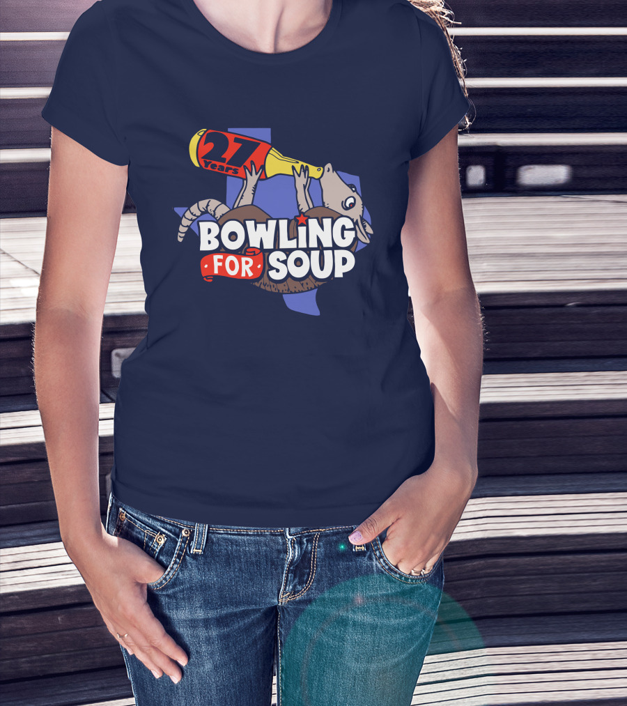 Bowling For Soup 27 Years Armadillo Texas T-Shirt