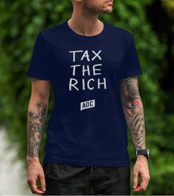 Tax The Rich AOC Merchandise T-Shirt