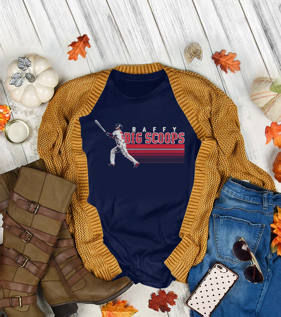 Raffy Big Scoops Baseball Player Silhouette with Bat T-Shirt