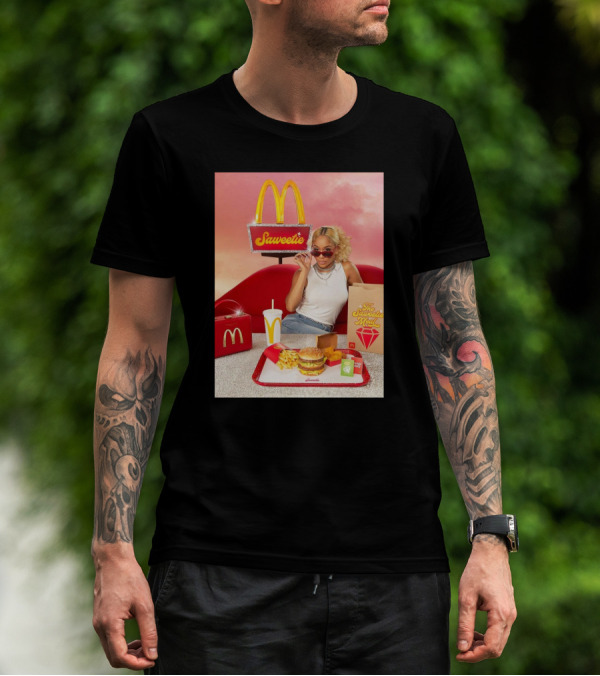 Saweetie Meal McDonald's Promo Featuring Iconic Branding And Menu Items T-Shirt
