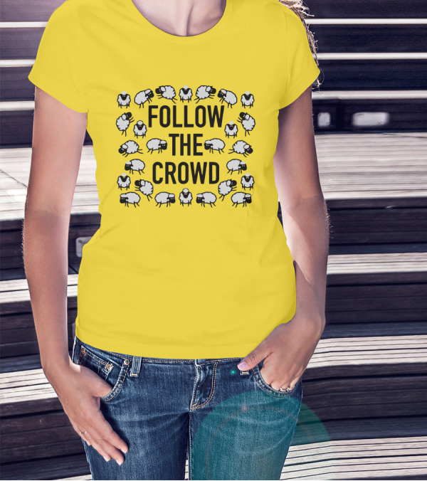 Follow The Crowd Vlog Creations Sheep T-Shirt