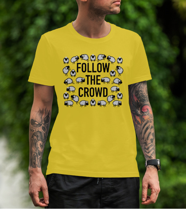 Follow The Crowd Vlog Creations Sheep T-Shirt