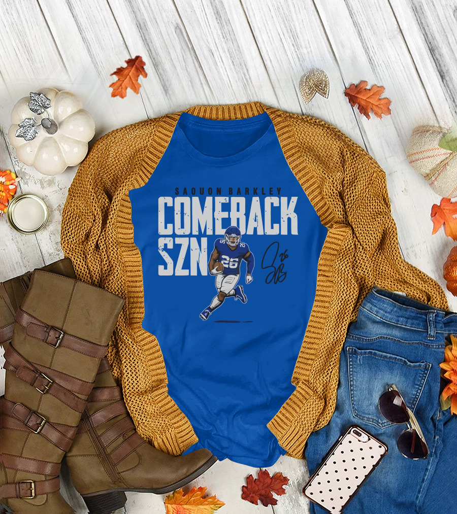 Saquon Barkley Comeback SZN 26 Football T-Shirt