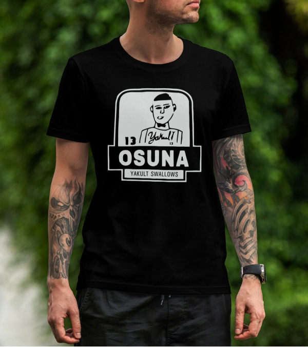Jose Osuna Number 13 Yakult Swallows Baseball T-Shirt