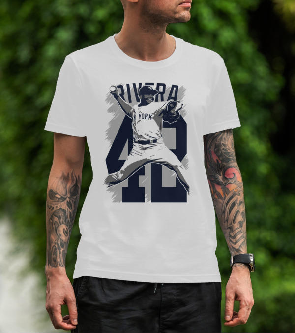 Rivera 42 New York Yankees Baseball Legend T-Shirt