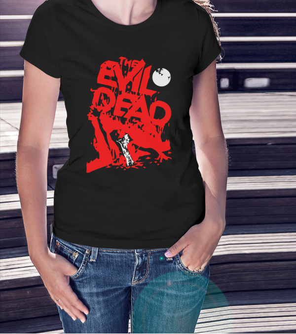 The Evil Dead Red Axe Moon T-Shirt