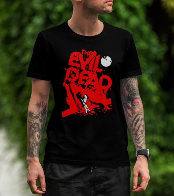 The Evil Dead Red Axe Moon T-Shirt